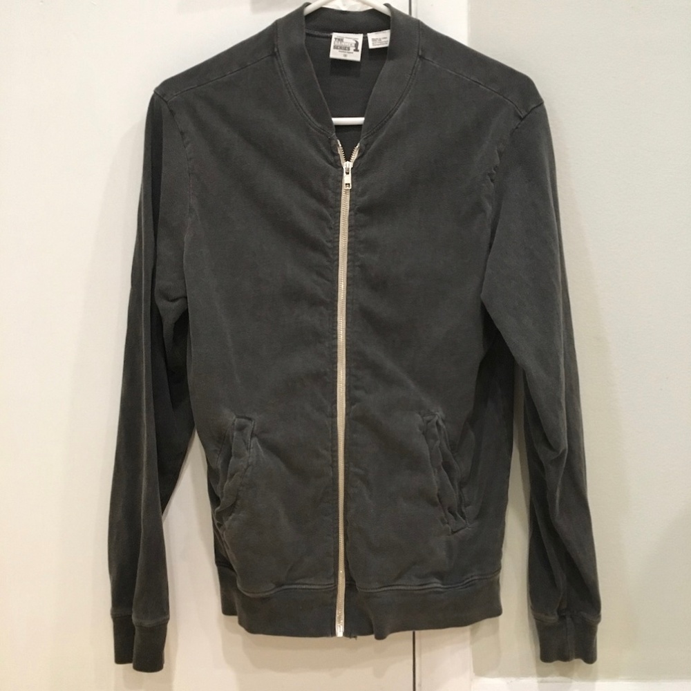 American Apparel zip-up sweater/track jacket.